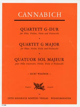Illustration cannabich quatuor en sol maj