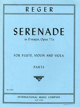 Illustration reger serenade op. 77a en re maj