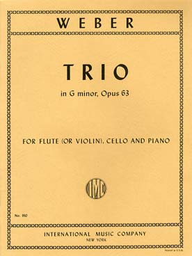 Illustration weber trio op. 63 en sol min