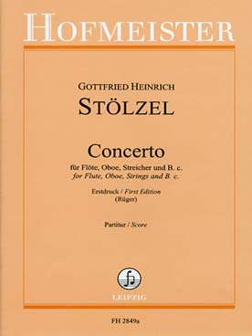 Illustration de Concerto pour flûte, hautbois, cordes et basse continue (conducteur)