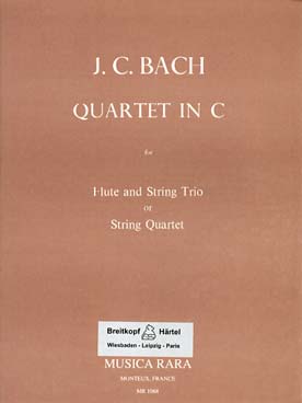 Illustration bach js quartet en do maj