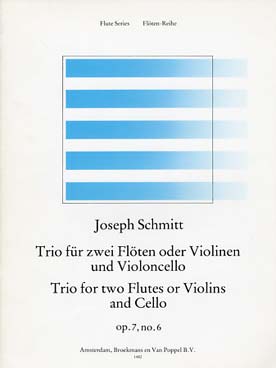 Illustration de Trio op. 7 N° 6 en sol m pour 2 flûtes ou 2 violons