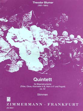 Illustration blumer quintett op. 52 (parties)