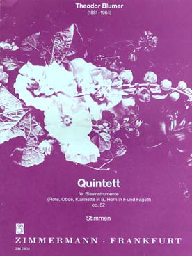 Illustration de Quintett für Blasinstrumente op. 52 - Parties