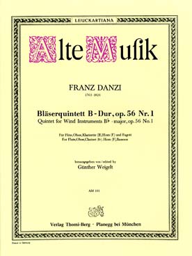 Illustration de Quintette op. 56 N° 1 en si b M (parties)