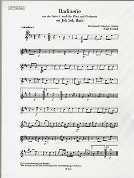 Illustration de Badinerie de la suite BWV 1067