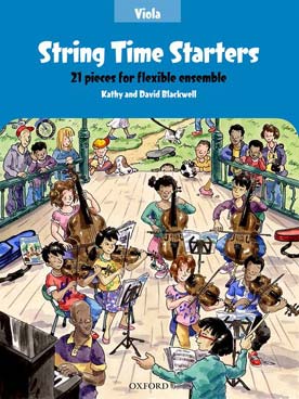 Illustration de String time starters : 21 pièces pour ensemble flexible de cordes avec piano - Parties d'alto