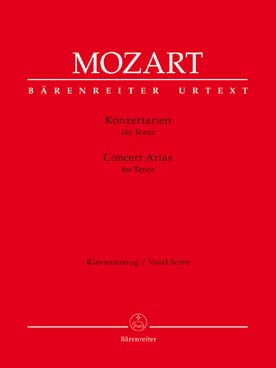 Illustration mozart airs de concert tenor