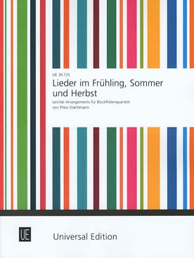 Illustration lieder im fruhling, sommer und herbst