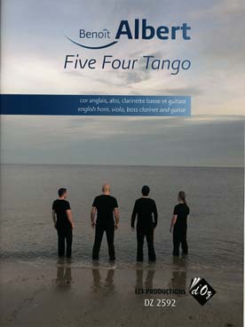 Illustration de Five four tango pour cor anglais, alto, clarinette basse et guitare