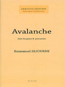 Illustration sejourne avalanche pour piano et perc.