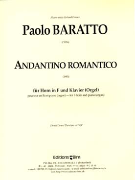 Illustration baratto andantino romantico