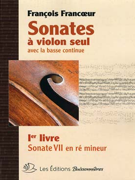 Illustration de Sonate N° 7 en ré m, extraite du premier livre de sonates pour violon et b.c.