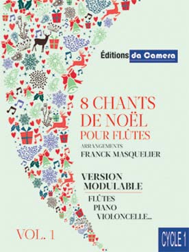 Illustration de NOËLS D'EUROPE - Vol. 1 : pour ensemble de flûtes avec piano et violoncelle ad lib.