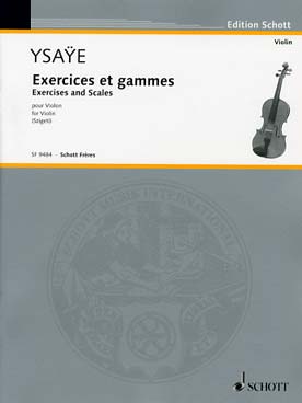 Illustration ysaye exercices et gammes