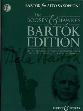 Illustration de Bartók for alto saxophone : 25 pièces choisies et arrangées par Hywel Davies