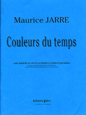 Illustration de Couleurs du temps pour quintette de cuivres, orchestre à cordes et percussion