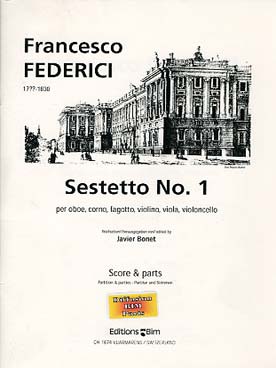 Illustration de Sestetto N° 1 pour hautbois, cor, basson violon, alto et violoncelle