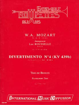 Illustration mozart divertimento n° 4 kv 439b