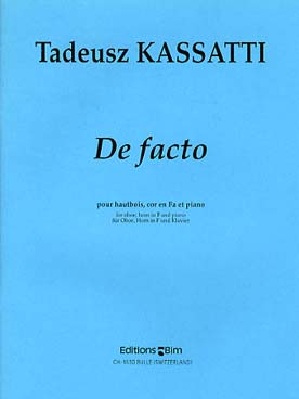 Illustration de De facto pour hautbois, cor en fa et piano