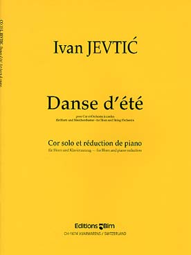 Illustration de Danse d'été pour cor et orchestre à cordes, réd. piano