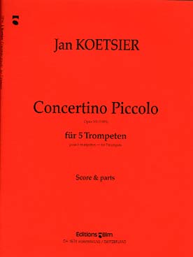 Illustration koetsier concertino piccolo op. 101