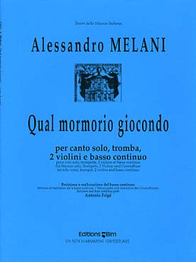 Illustration de Qual mormorio giocondo pour chant solo, trompette, 2 violons et basse continue