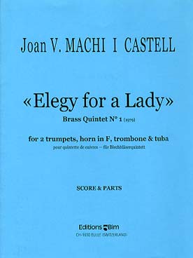Illustration de Elegy for a lady pour 2 trompettes, cor en fa, trombone et tuba
