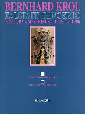Illustration de Falstaff concerto op. 119 pour tuba et cordes - Conducteur