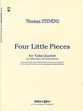 Illustration de 4 Little pieces pour quatuor de tubas ou autres instruments graves en clé de fa