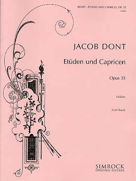 Illustration dont etudes et caprices op. 35