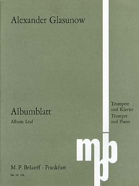 Illustration glazounov album leaf