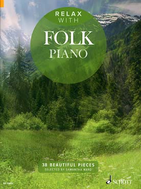 Illustration relax with folk piano