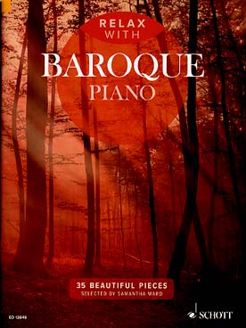 Illustration relax with baroque piano