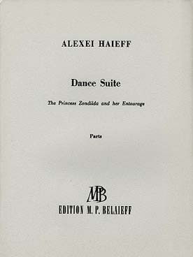 Illustration de Dance suite from The Princess Zondilda and her entourage pour flûte, basson, trompette, violon, violoncelle et piano - Parties séparées
