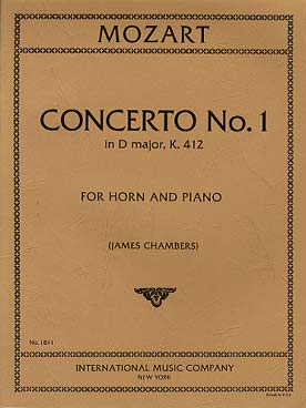 Illustration de Concerto N° 1 K 412 en ré M