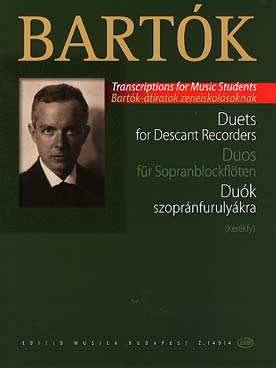 Illustration bartok duos pour flutes a bec soprano