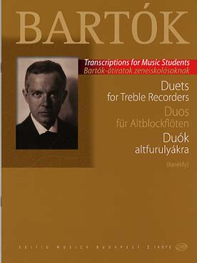 Illustration bartok duos pour flutes a bec alto