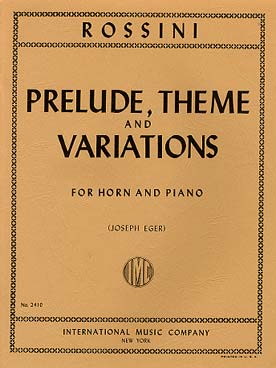 Illustration de Prelude, theme and variations    