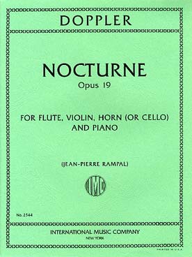 Illustration de Nocturne op. 19 pour flûte, violon, cor (ou cello) et piano
