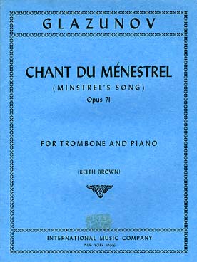 Illustration glazounov chant du menestrel op. 71