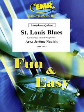 Illustration de ST LOUIS BLUES pour quintette de saxophones avec percussion et piano en option