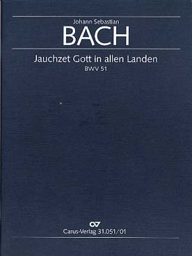 Illustration de Jauchzet Gott in allen Landen BWV 51 pour soprano et orchestre - Conducteur