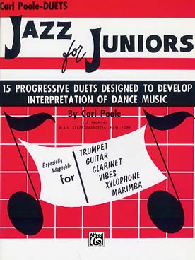 Illustration de Jazz for juniors : 15 progressive duets designed to develop interpretation of dance music