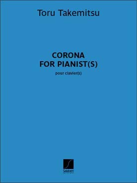 Illustration takemitsu corona for pianist(s)