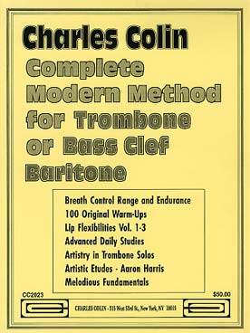 Illustration de Méthode complète pour trombone ou baryton clé de fa