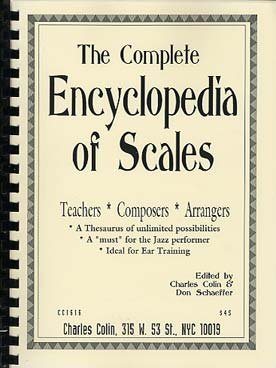 Illustration de The COMPLETE ENCYCLOPEDIA OF SCALES : a must for the jazz performer