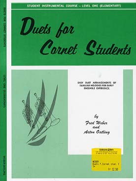 Illustration de DUETS FOR CORNET STUDENTS - Level 1 : 15 duos (ancienne édition)   