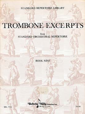 Illustration de TROMBONE EXCERPTS from standard orchestral repertoire - Book 9 : Wagner