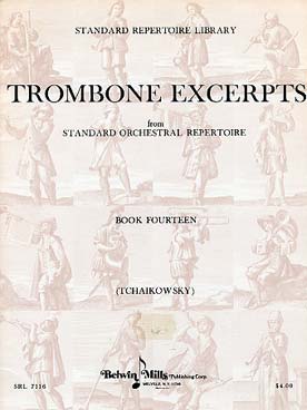 Illustration de TROMBONE EXCERPTS from standard orchestral repertoire - Book 14 : Tchaikovsky